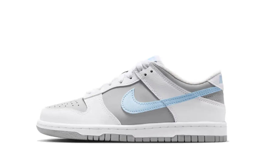 Nike Dunk Low Light Smoke Grey Celestine Blue (GS) — frisk og ungdommelig stil