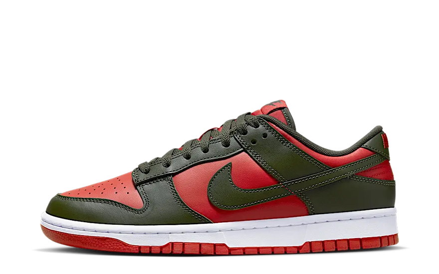 Nike Dunk Low Mystic Red Cargo Khaki: la Dunk care îți înalță ținuta urbană