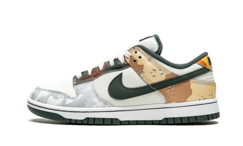 Nike Dunk Low SE Sail Multi-Camo: niezbędnik moro dla twojego miejskiego stylu