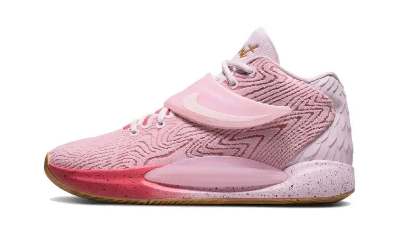 Nike KD 14 Tante Pearl : rose avec message et performance sur le terrain