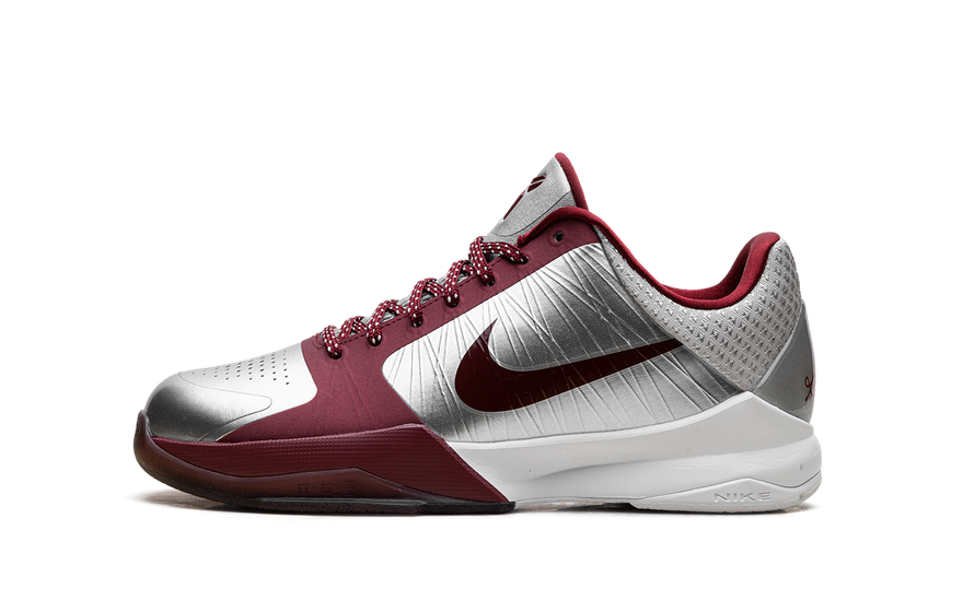 Nike Kobe 5 Lower Merion Aces Away (2026): el uniforme visitante del instituto de Kobe vuelve en plata y rojo