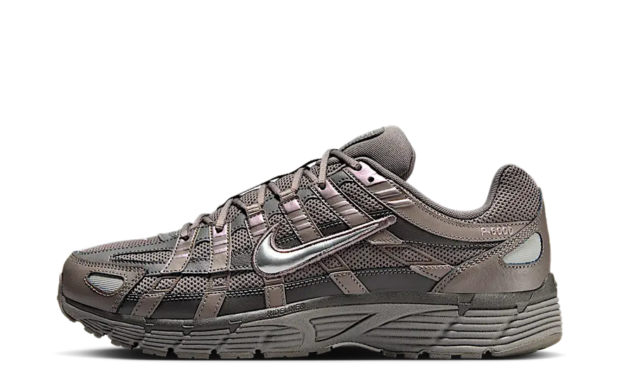 Nike P-6000 Cave Stone Medium Ash Flat Pewter Metallic Silver — Estilo urbano y confort diario