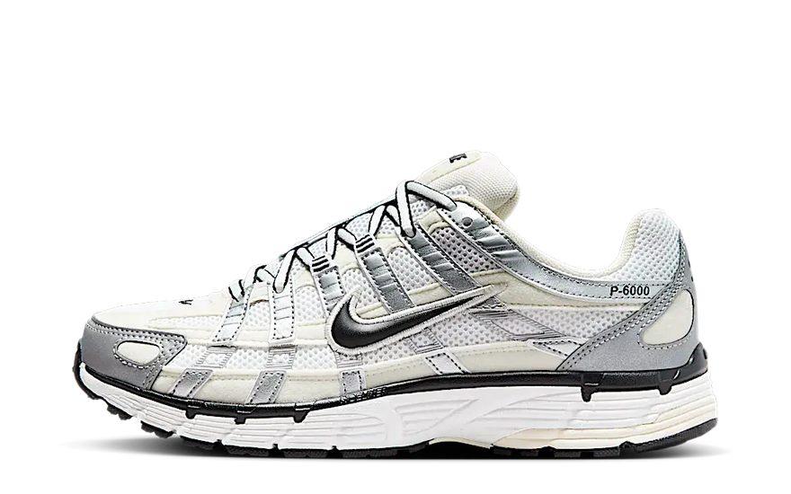 Nike P-6000 Coconut Milk Metallic Silver: a classic with modern style for everyday wear 