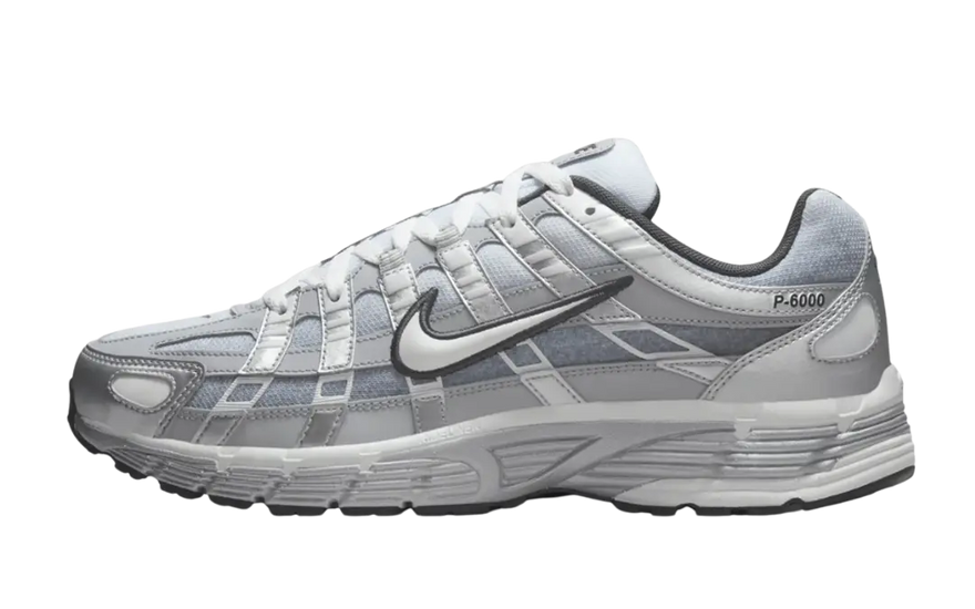 Nike P-6000 Metallic Silver Summit White-Wolf Grey: estil retro i confort urbà