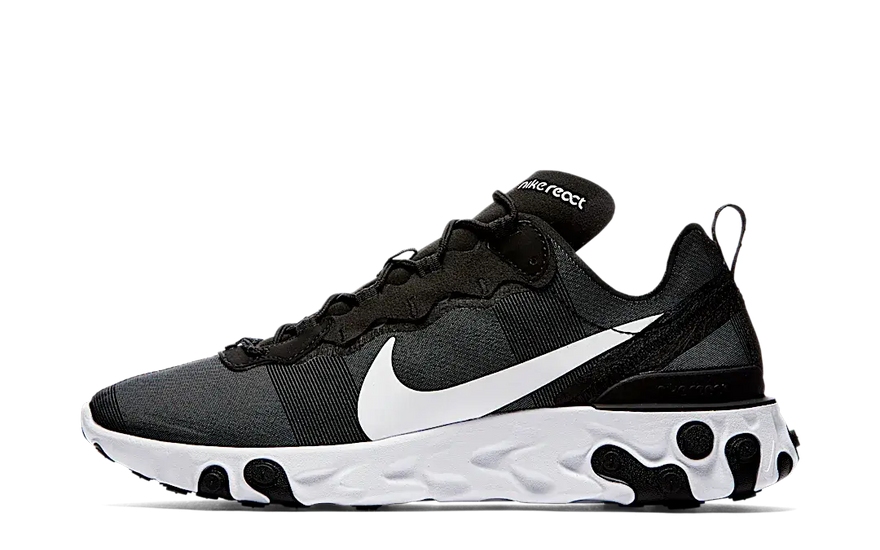 Nike React Element 55 Black White — Sabatilles amb estil i amortiment React 