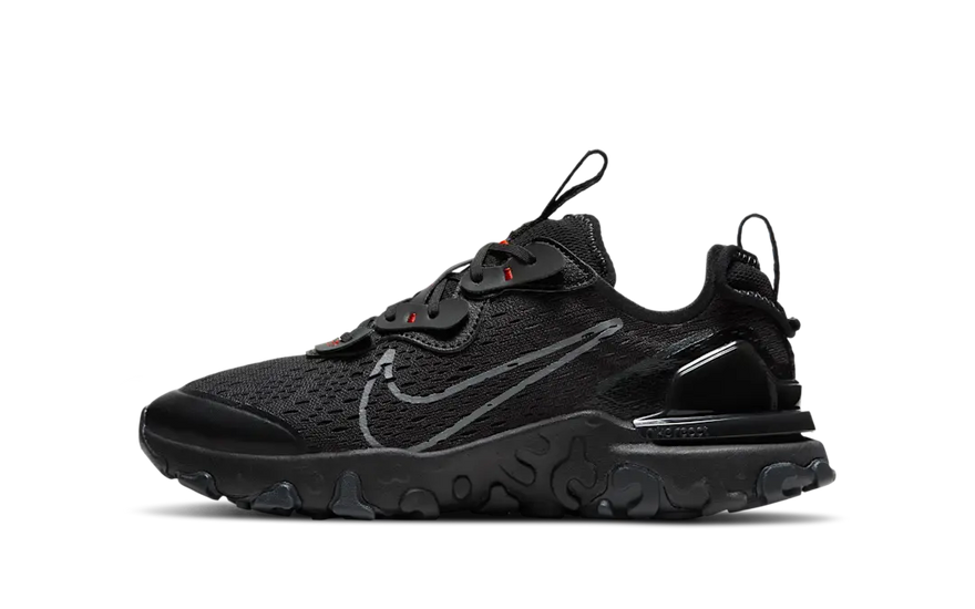 Nike React Vision Black Smoke Grey: Pantofi sport retrofuturisti cu amortizare React