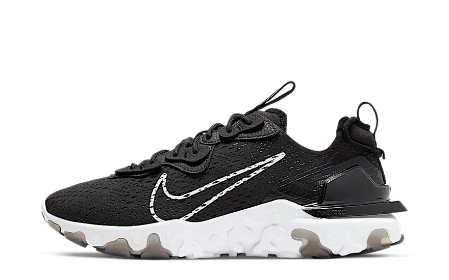 Nike React Vision Black White: o ténis que combina estilo urbano e máximo conforto