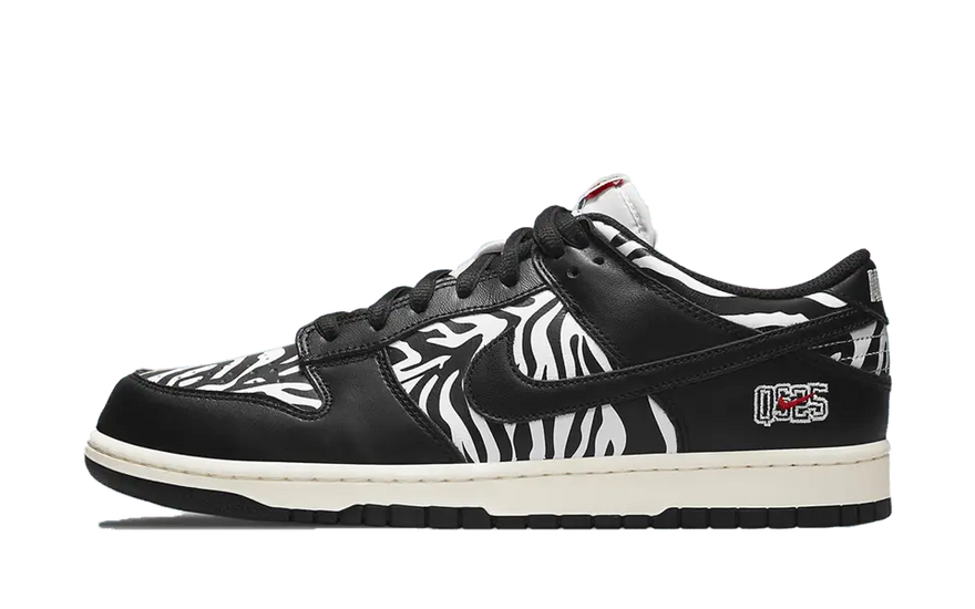 Nike SB Dunk Low Quartersnacks Zebra — Skate-stil i svart och vitt