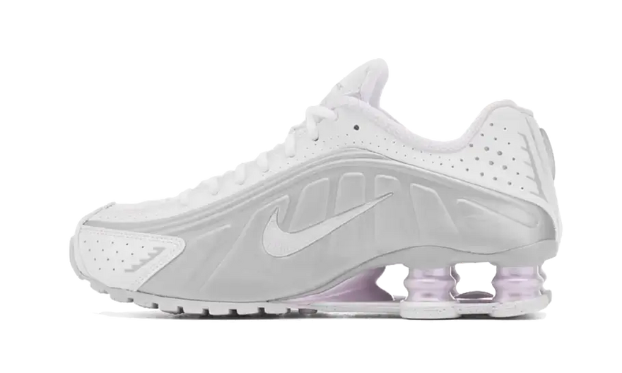Nike Shox R4 Silver Purple: Silver style and Shox cushioning for every step