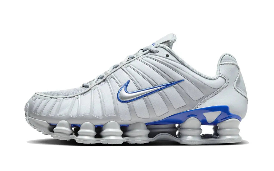 Nike Shox TL Wolf Grey Metallic Silver Blue: urban style and cushioning for every step