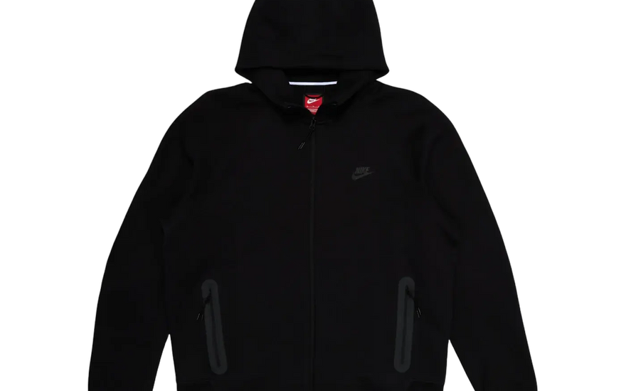 Nike Sportswear Tech Fleece Windrunner Full-Zip Hoodie Black/Black — The technical sweatshirt that redefines your streetwear