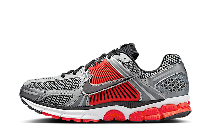Nike Zoom Vomero 5 Bright Crimson Metallic Silver: amortiguación extrema y estilo urbano