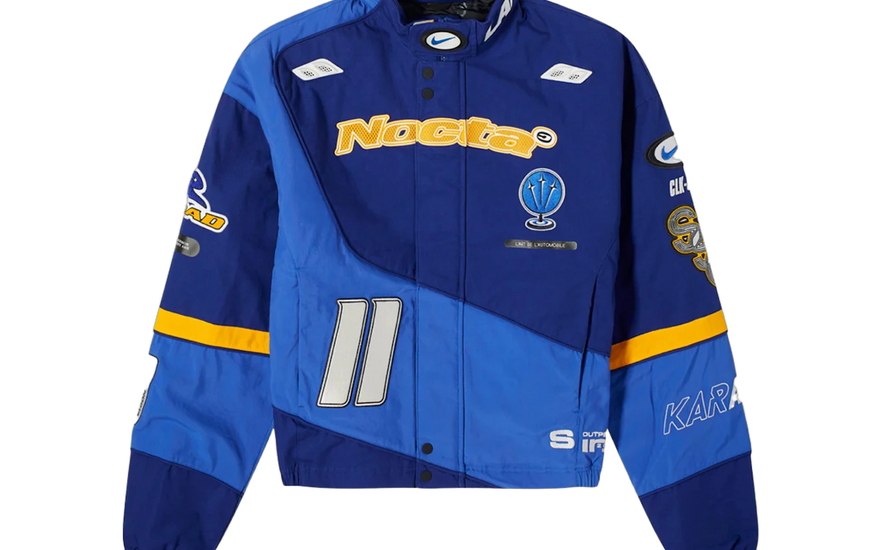 Nike x NOCTA L'Art Racing Jacket Deep Royal Blue/Racer Blue/Phantom: la chaqueta racing que está dominando el streetwear