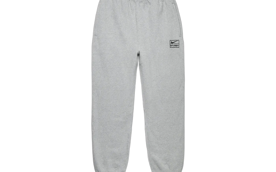 Nike x Stussy Fleece Sweatpants Grey — Joggers de felpa que elevan tu streetwear