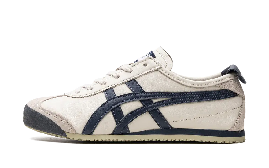 Onitsuka Tiger Mexico 66 Birch Peacoat — retro elegance pro každý den