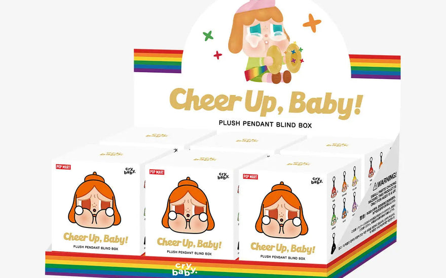 Pop Mart CRYBABY CHEER UP, BABY! Series Plush Pendant Sealed Case (6 Blind Box) — La caja sorpresa kawaii que necesitas