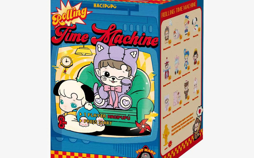 Pop Mart HACIPUPU Rolling Time Machine Serienfiguren Blind Box — Öffne die Zeitkapsel deiner Sammlung