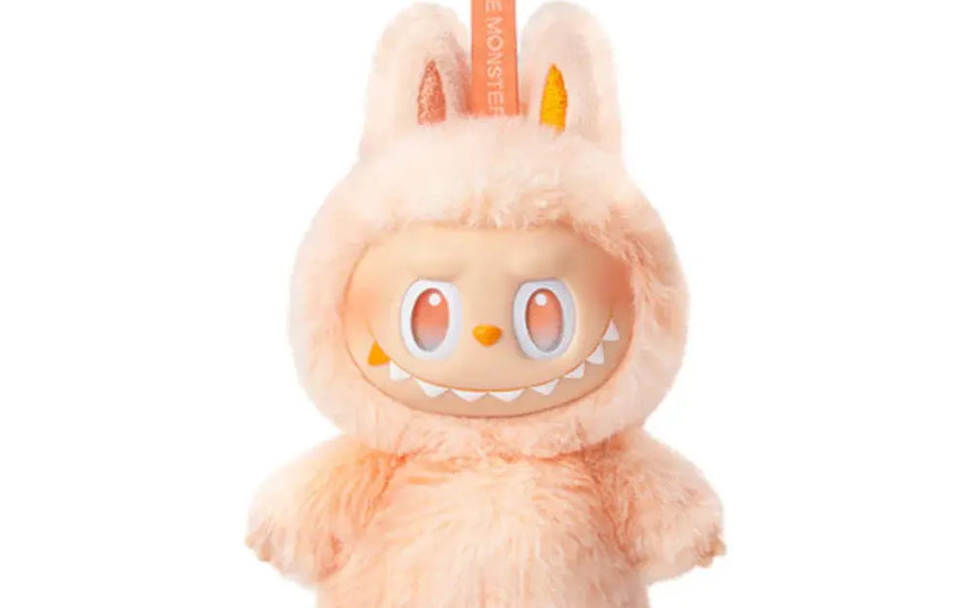 Pop Mart Labubu The Monsters Big Into Energy Series Happiness Vinyl Plush Pendant: Unique tie-dye vinyl happiness pendant 