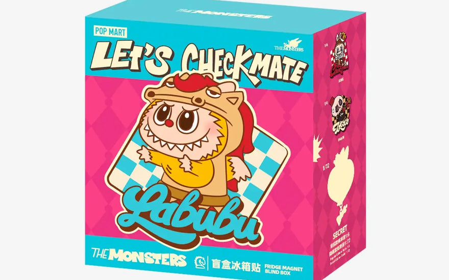 Pop Mart Labubu The Monsters Serie Let's Checkmate Calamita da Frigorifero Blind Box: magneti da collezione che ti servono