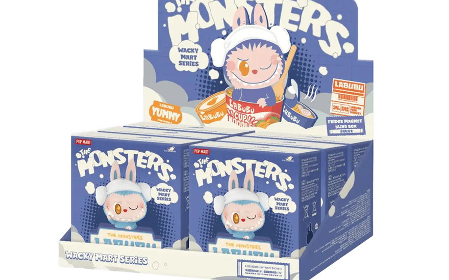 Pop Mart Labubu Les Monstres Série Wacky Mart Aimant de Réfrigérateur (6 Boîtes Mystères) — Aimants de collection qui rendront votre réfrigérateur fou