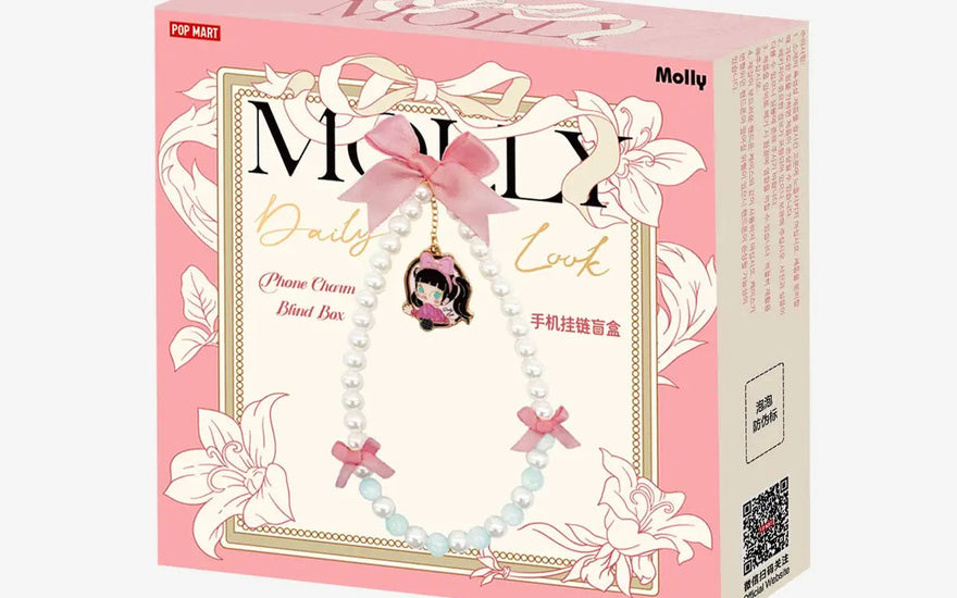 Pop Mart Molly Série Daily Look Charme para Telemóvel Caixa Surpresa: Descobre o encanto kawaii para o teu telemóvel
