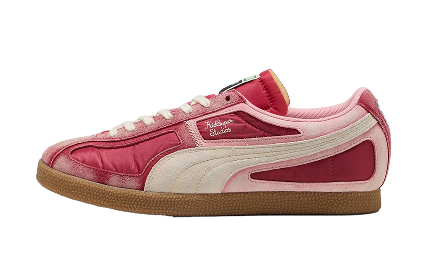 Puma Brasil KidSuper Panels Dark Crimson: la silueta de 1970 reconstruida a golpe de tijera