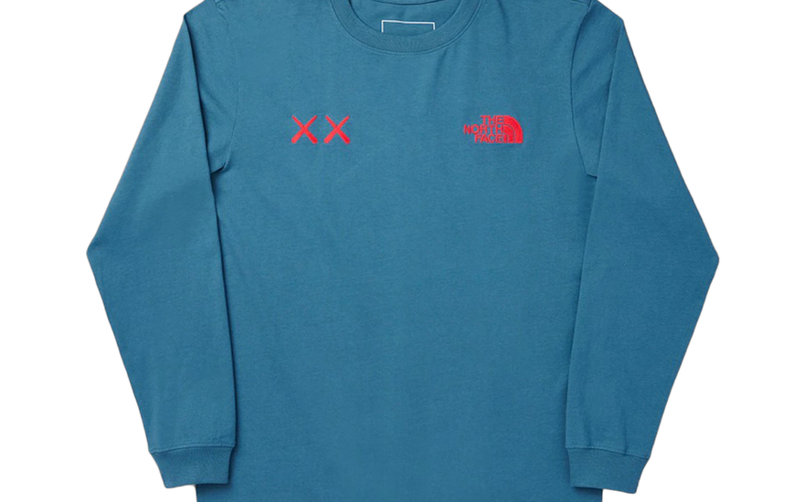KAWS x The North Face L/S T-Shirt Mallard Blue: la manga larga de culto que sigue mandando en 2026