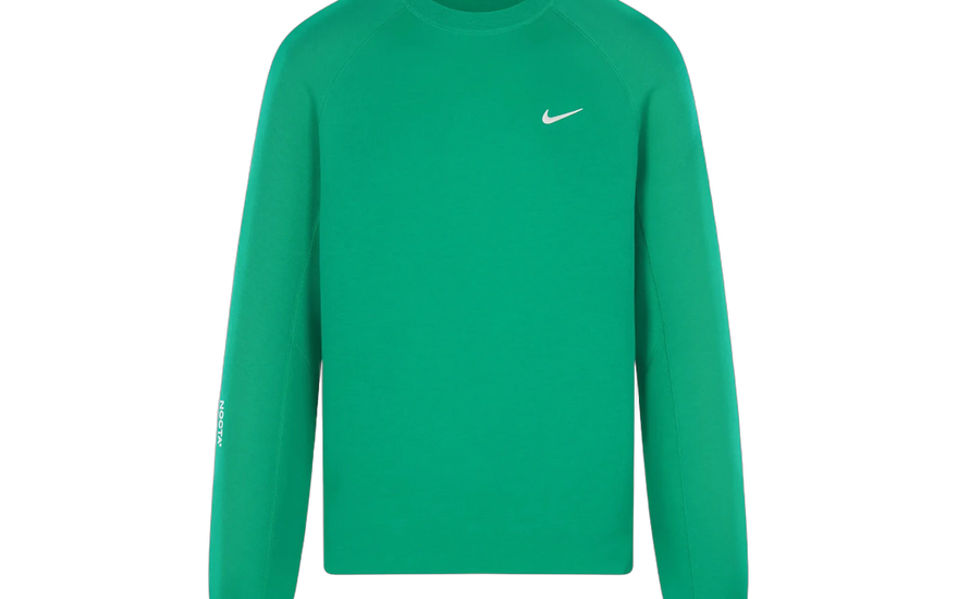 Nike x NOCTA Tech Fleece Crew Stadium Green/Sail: la sudadera de Drake que se lleva todo el protagonismo