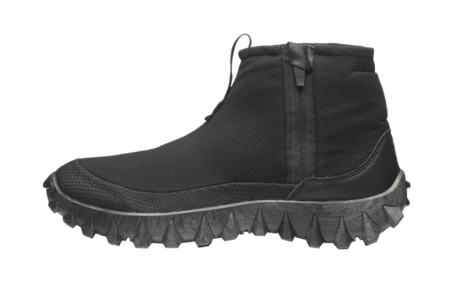 Salomon Snowclog Mid Triple Black: botín de invierno con cremallera lateral y suela Contagrip