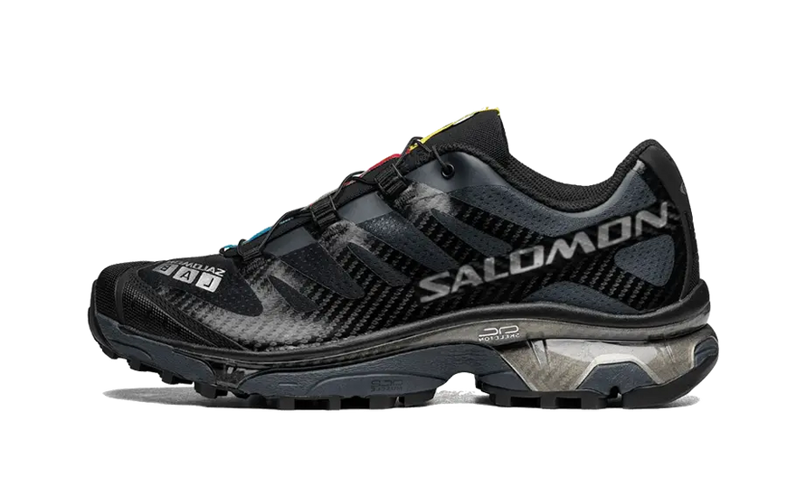 Salomon XT-4 OG Black Silver Metallic : Chaussures de course sur sentier urbain avec style et adhérence inégalée