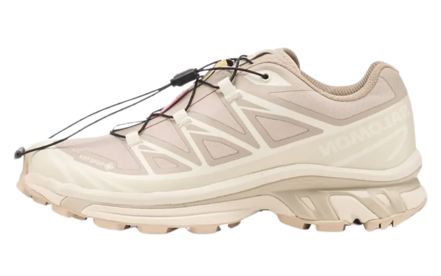 Salomon XT-6 Gore-Tex Oxford Tan Almond Milk: Wasserdichte Trailschuhe mit städtischem Stil