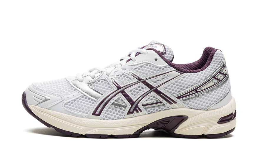 ASICS Gel-1130 White Deep Plum — Estilo retro y confort para tu día