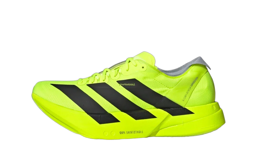 Adidas Adizero Adios Pro 4 Lucid Lemon Black — Velocidad profesional para tus carreras