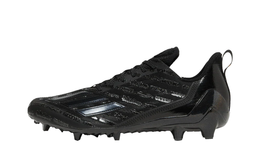Adidas Adizero Cleats Black Grey — Lightweight cleats for speed and control