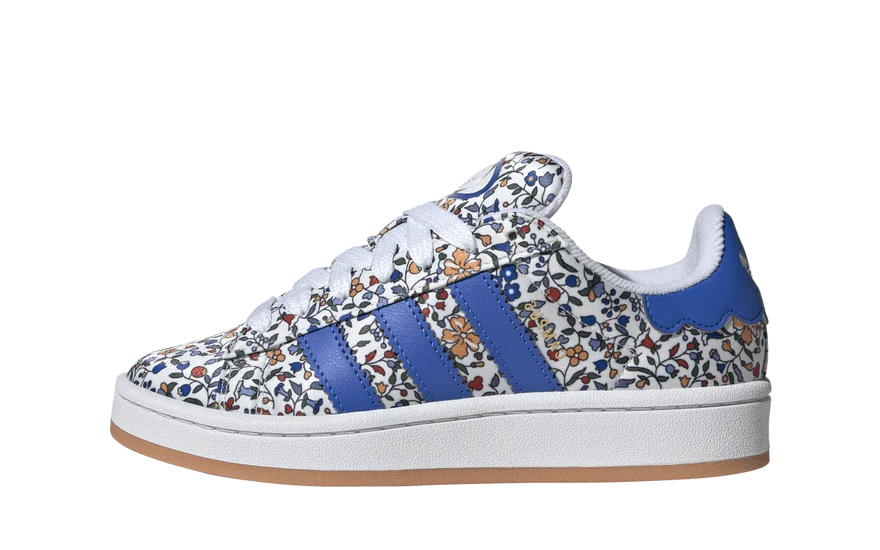 Adidas Campus 00s Liberty London Blue Floral — Campus clásica con estampado Liberty para looks urbanos
