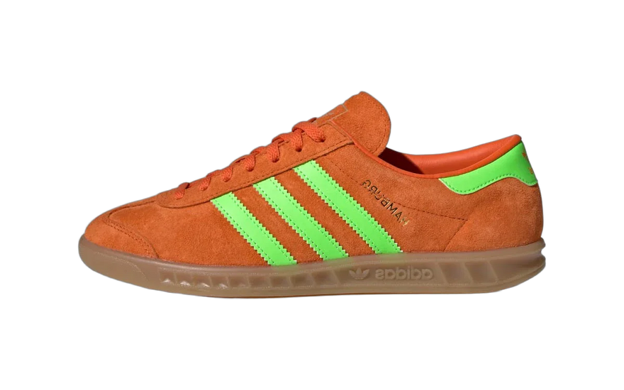 Adidas Hamburg Orange Solar Green: Zapatillas urbanas que marcan estilo