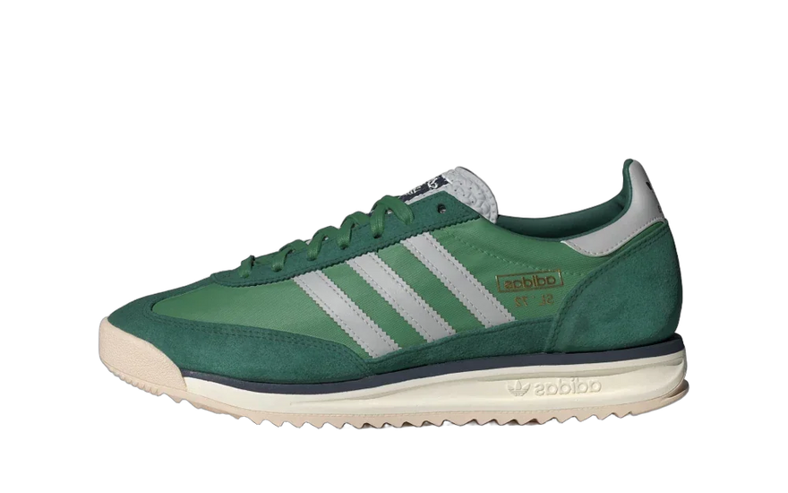 Adidas SL 72 RS Preloved Green Grey Collegiate Green — Silueta vintage y estilo sostenible