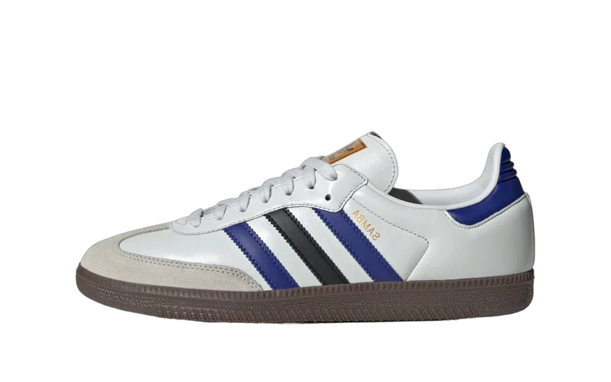 Adidas Samba OG Crystal White Active Blue Black — Den klassiker, der dominerer gaden