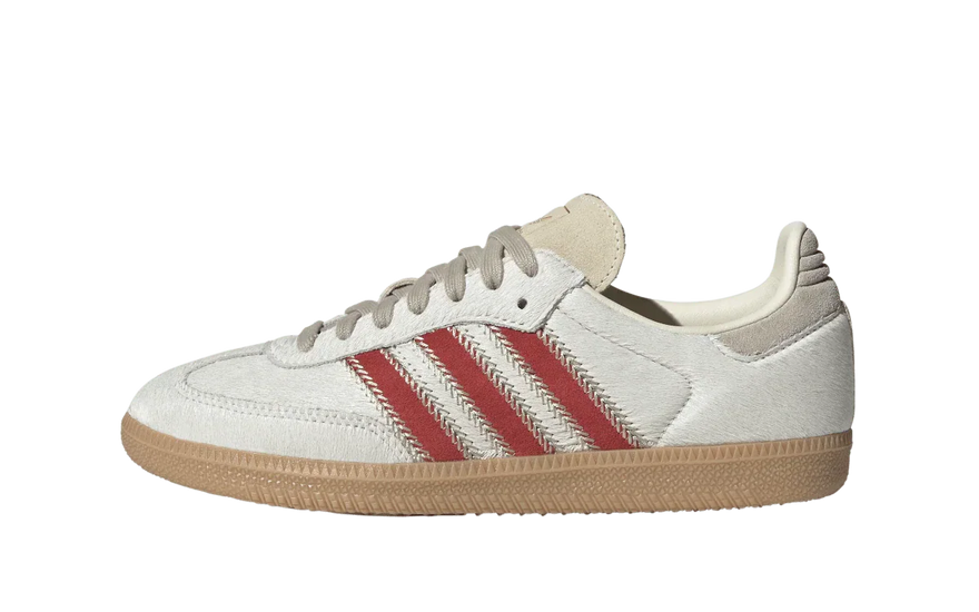 Adidas Samba OG Pony Hair Wonder Beige Better Scarlet: Samba OG con pony hair y elegancia urbana