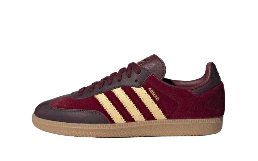 Adidas Samba OG Shadow Red Velvet: el clásico Samba reinventado en terciopelo rojo