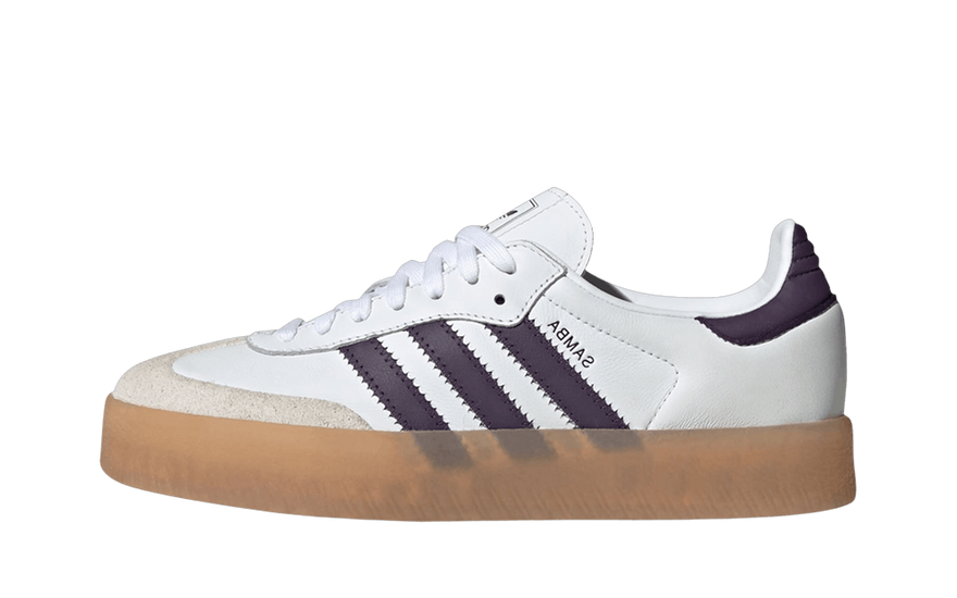 Adidas Sambae White Off White Aurora Plum: the Samba reinvented for your urban wardrobe