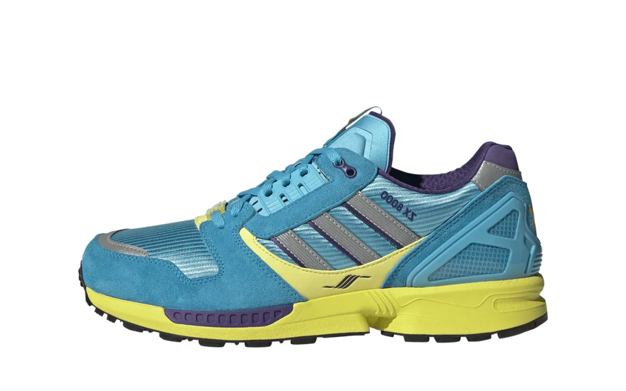 Adidas ZX 8000 Consortium Blue Glow Unity Purple — Retro renovado para la calle