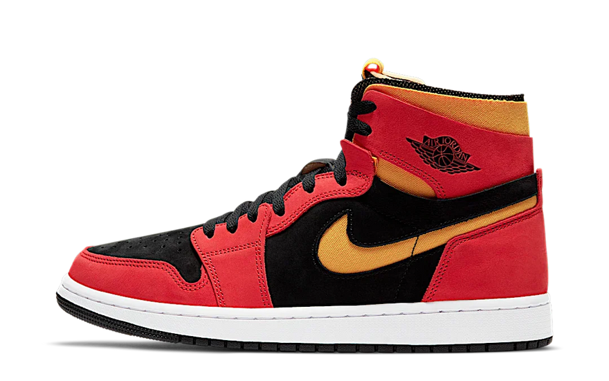 Air Jordan 1 High Zoom Air CMFT Czarny Chile Red — styl retro i nowoczesny komfort