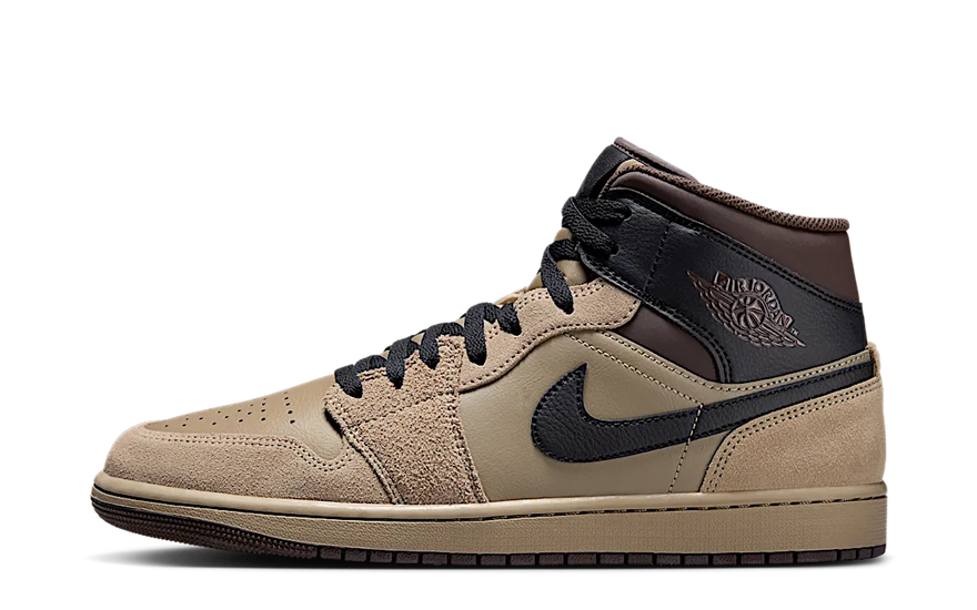 Air Jordan 1 Mid Khaki Baroque Brown: elegancia urbana para cada outfit