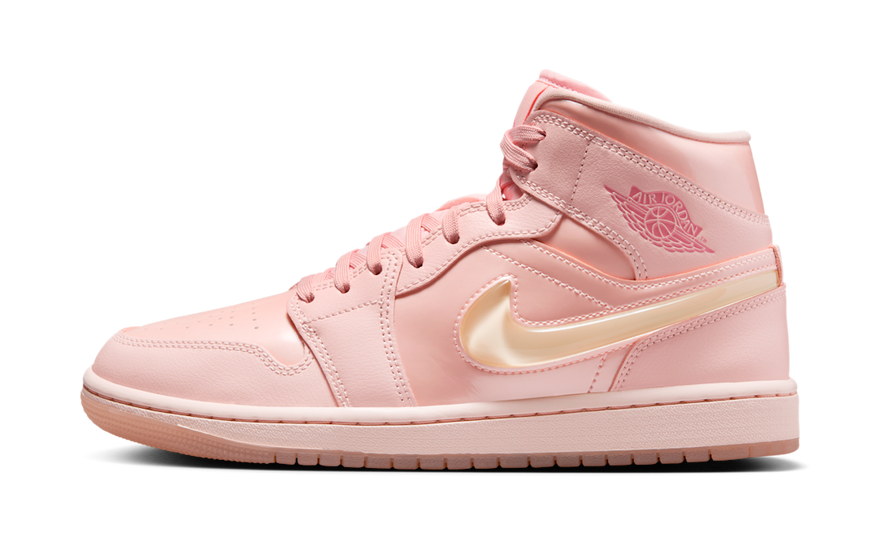 Air Jordan 1 Mid Patent Valentine's Day: charol romántico para tu street style
