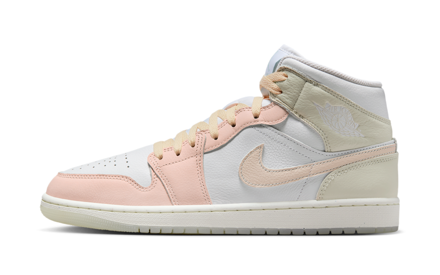 Air Jordan 1 Mid SE White Sea Glass Glacier Blue Guava Ice — Streetwear fresco y versátil