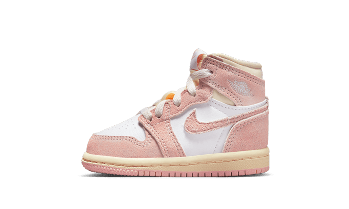 Air Jordan 1 Retro High OG Vasket Lyserød (TD): Børnesko med gammeldags stil og komfort