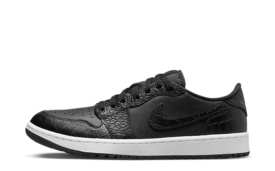 Air Jordan 1 Retro Low Golf Black Croc: El AJ1 que domina campo y ciudad