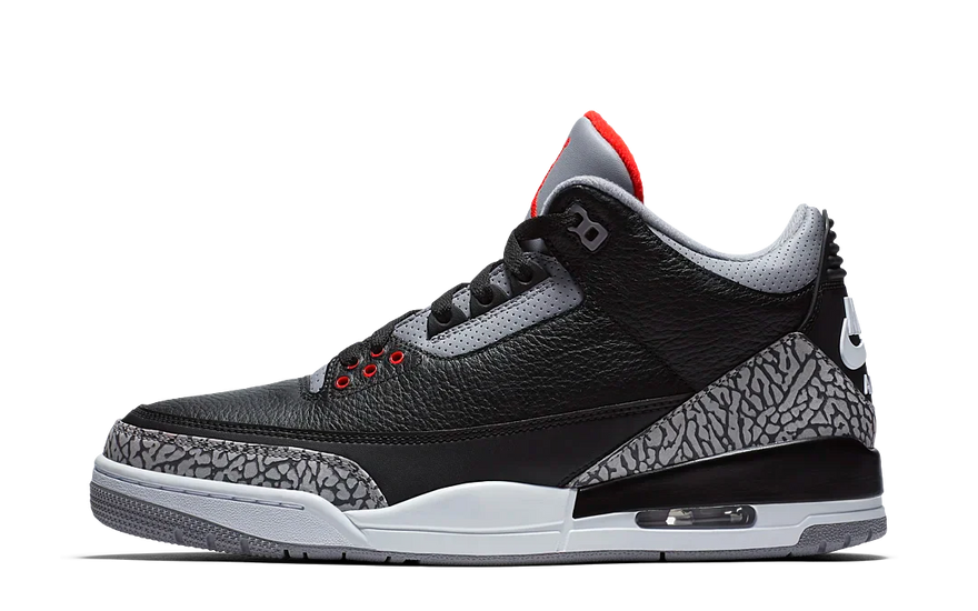 Air Jordan 3 Retro Black Cement (2018): La silueta icónica que debes tener