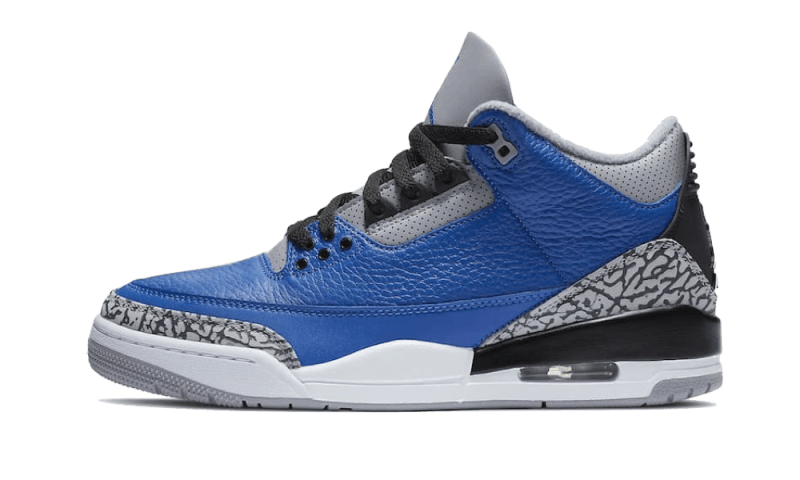 Air Jordan 3 Retro Varsity Royal Cement: la silueta que habla por sí misma